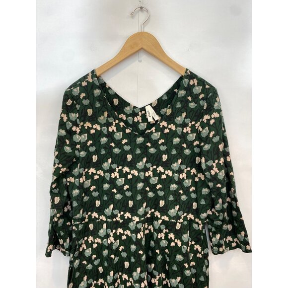 Pact Green Floral Dress - Picture 3 of 8